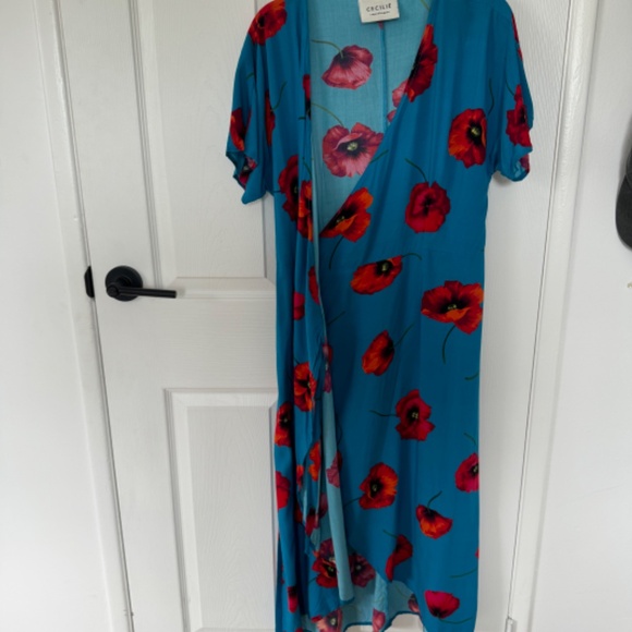 Floral Wrap Dress - Picture 3 of 9